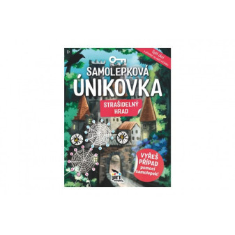 Samolepková únikovka Strašidelný hrad 20x26cm CZ verzia