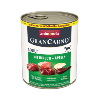 Animonda GranCarno Adult konzerva pre psov s jelením mäsom a jablkami 800g
