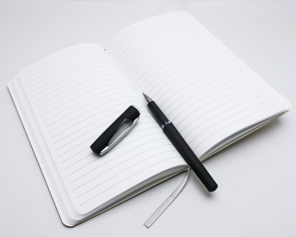Notes linajkový - A5 - kraft - Ruže