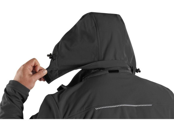 Bunda CXS STRETCH, pánska, softshell, čierna, veľ. 5XL