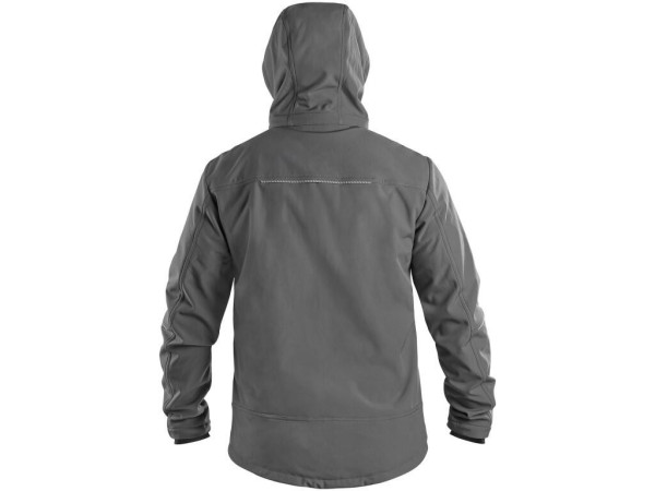 Bunda CXS STRETCH, pánska, softshell, šedá, veľ. L