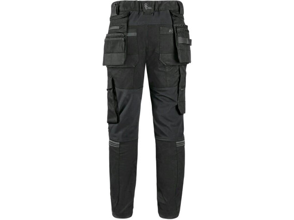 Nohavice CXS LEONIS, pánske, čierne so šedými doplnkami, veľ. 54