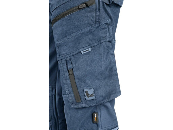 Nohavice CXS LEONIS, pánske, modré s čiernymi doplnkami, veľ. 54