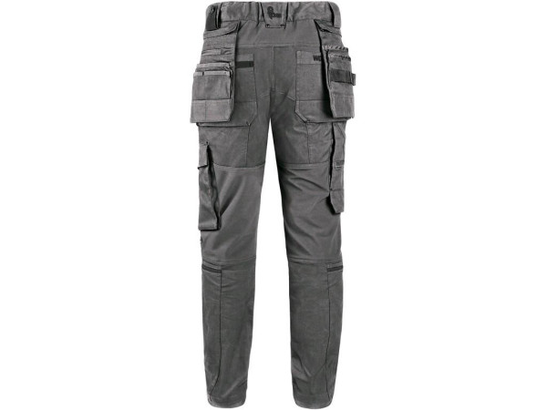Nohavice CXS LEONIS, pánske, šedé s čiernymi doplnkami, veľ. 54