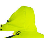 Bunda CXS BEDFORD WINTER, výstražná, zimná, pánska, softshell, žlto-petrolová, veľ. S