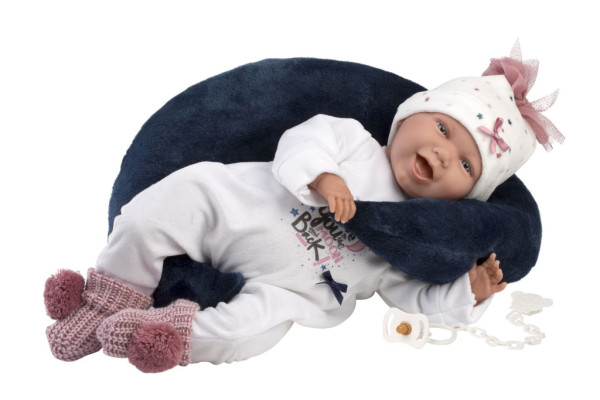 Llorens 74050 NEW BORN-realistická bábika bábätko so zvukmi a mäkkým látkovým telom-42 cm
