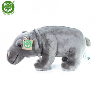 Plyšový hroch stojaci 30 cm ECO-FRIENDLY