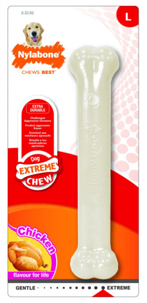 Nylabone hračka Extreme kosť príchuť kurča L