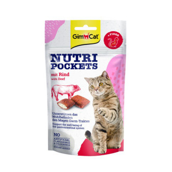 GimCat Nutri Pockets s hovädzím 60 g