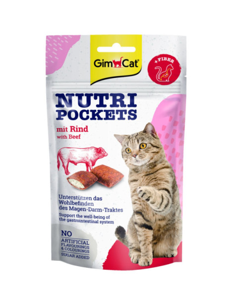 GimCat Nutri Pockets s hovädzím 60 g