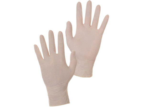 Rukavice CXS BERT, jednorazové, latexové, vel. 10