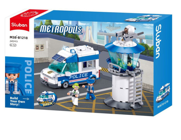 Sluban Metropolis M38-B1218 Prepravné vozidlo zásahovej jednotky: Gangstri za mrežami