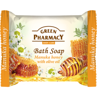Green Pharmacy toaletné mydlo s manuka medom a olivovým olejom 100 g