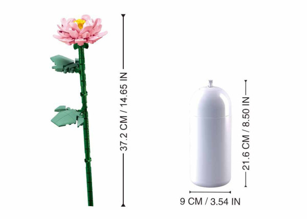 Sluban Flowers M38-B1101-05 Pivonka vo váze