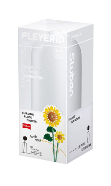 Sluban Flowers M38-B1101-10 Slnečnica vo váze