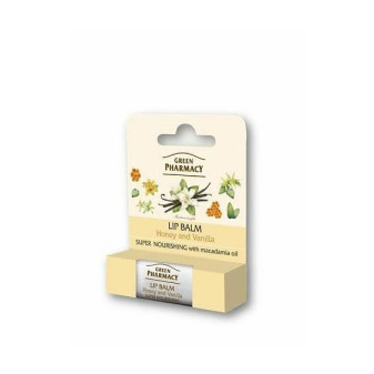 Green Pharmacy balzam na pery výživný- med a vanilka, 3,6 g