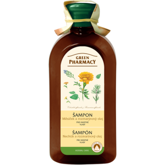Green Pharmacy šampón pre mastné vlasy - Nechtík a rozmarínový olej 350ml