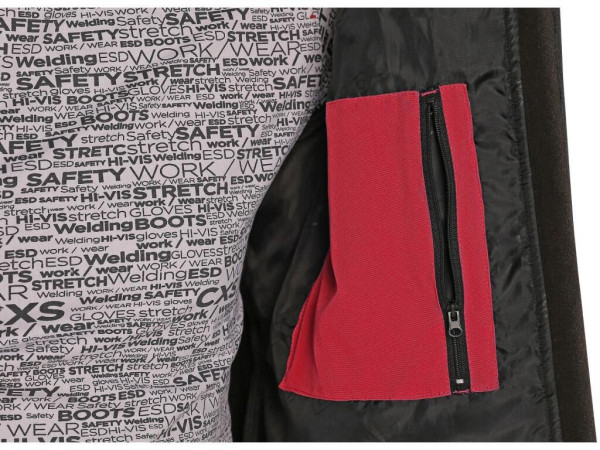 Bunda CXS STRETCH, pánska, softshell, červená, veľ. L