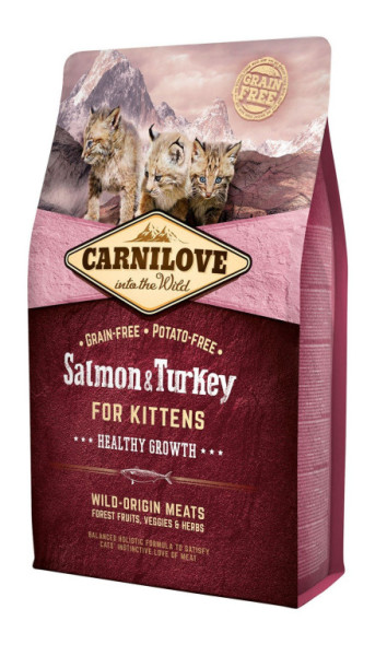 Carnilove Cat Grain Free Salmon & Turkey Kittens Healthy Growth 2kg