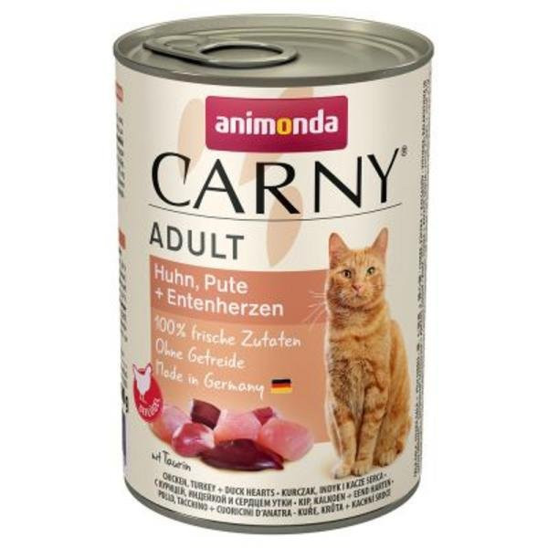 Konzerva Animonda kura+morka+kačacie srdce 400g