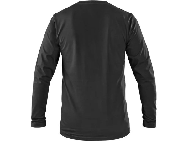 Tričko CXS SIMON, dlhý rukáv, čierne, vel. XL