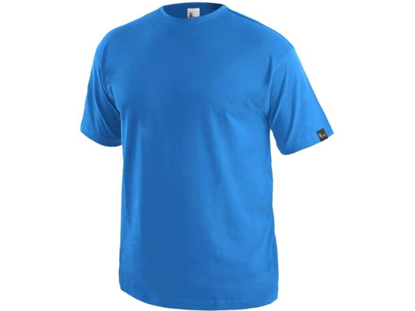 Tričko CXS DANIEL, krátky rukáv, azúrovo modré, veľ. 2XL