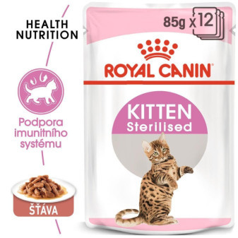 Kapsička Royal Canin FHN KITTEN STERILISED v stave 12x85g (BAL.
