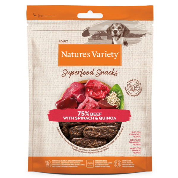 Natures variety superfood snack hovädzie 85g