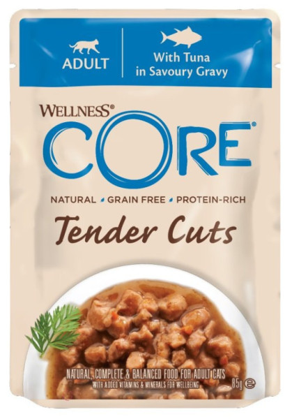 Kapsička Wellness Core Cat Tender tuniak v omáčke 85g