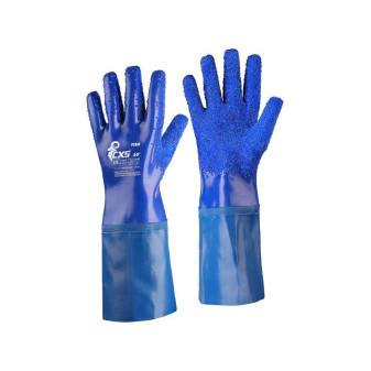 Rukavice CXS FISO, máčané v PVC, zdrsnený povrch