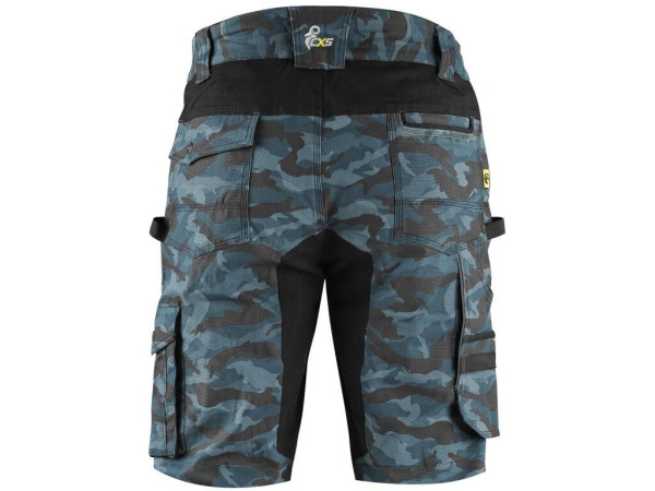 Kraťasy CXS STRETCH, pánske, maskáčové modré