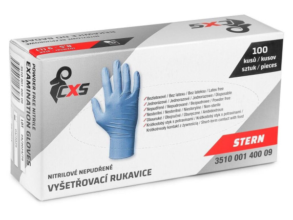 Rukavice CXS STERN, jednorazové, nitrilové, vel. 10