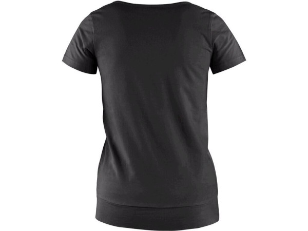 Tričko CXS EMILY, dámske, krátky rukáv, čierna, veľ. 2XL