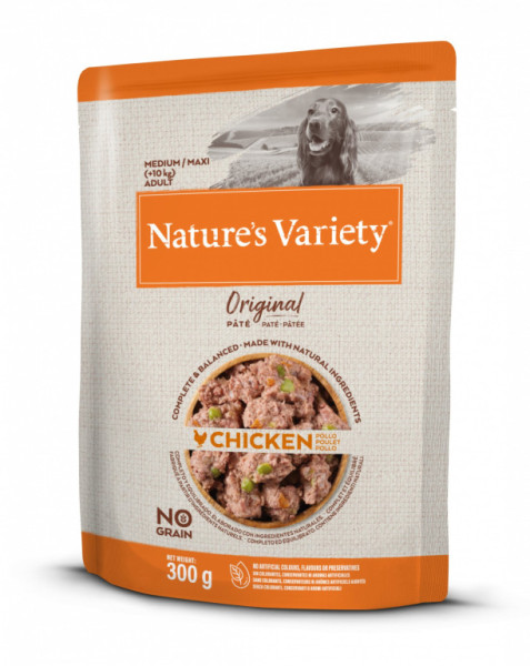 Kapsička Nature´s variety original pre stredné psy s kuracím 300g