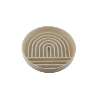 Miska Huhubamboo protihltacia béžová priemer 19,8cm