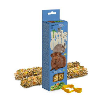 Little One tyčinky pro morčata, králíky a činčily se zeleninou 2x60g