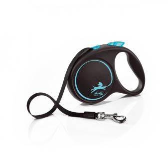 Flexi New Black Design M páska 5m/25 kg svetlomodrá
