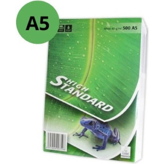 Kancelársky papier polovičný (veľkosť A5) A5 80g biely 500 listov