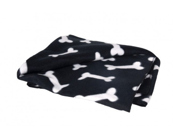 Karlie Fleece deka s motívom kociek čierna