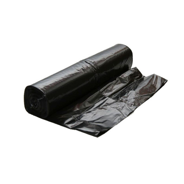Vrece LDPE 70x110cm hrubostenný čierny M, 40 mic