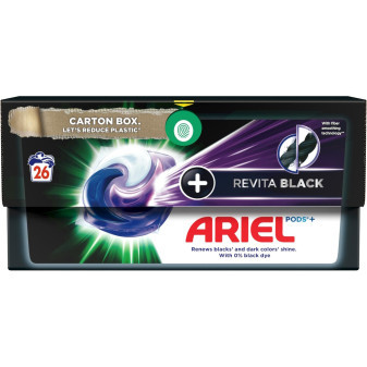 Ariel kapsule na pranie All-in-1 Revital Black, 26PD