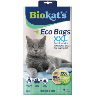 Vrecká do mačacích toaliet BIOKATS ECO BAGS XXL 12ks