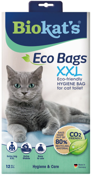 Vrecká do mačacích toaliet BIOKATS ECO BAGS XXL 12ks