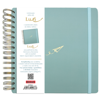 Scrapbook Luxi - 210x210 - lamino - ľadovo modrá