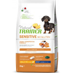 Trainer Natural Sensitive No glutén Adult Mini losos 2kg