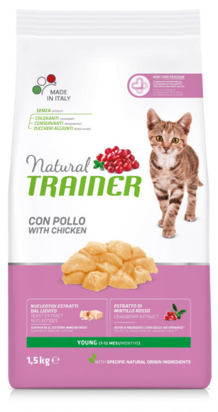 TRAINER Natural Cat Young kuracie 1,5kg