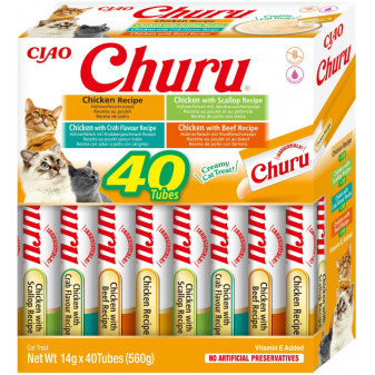 Churu cat mäsové pyré mix - kura 560g (BAL.)