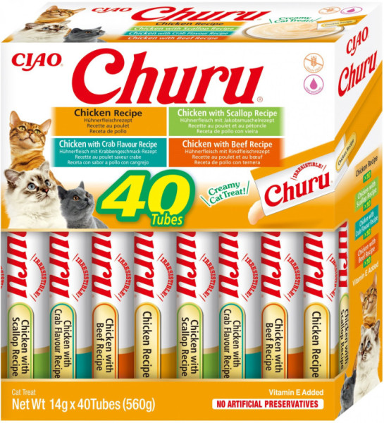 Churu cat mäsové pyré mix - kura 560g (BAL.)