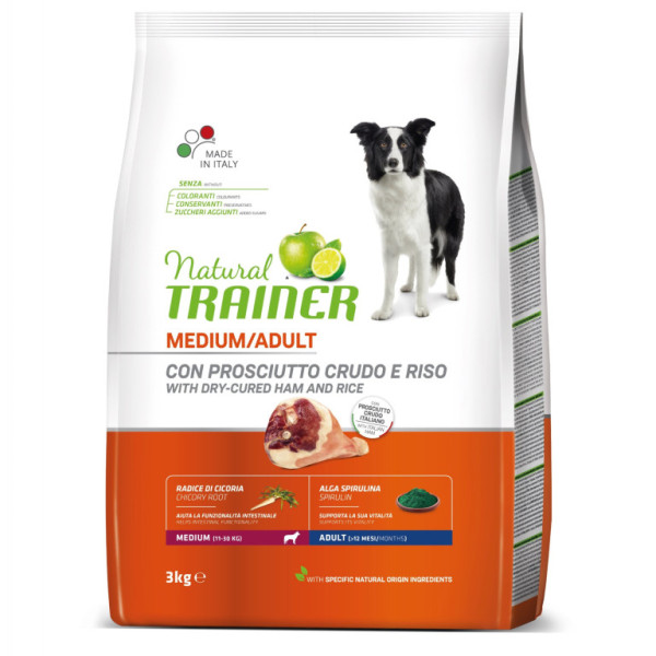 TRAINER Natural Medium Adult prosciutto a ryža 3kg