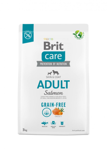 Brit Care Dog Grain-free Adult - salmon a potato, 3kg